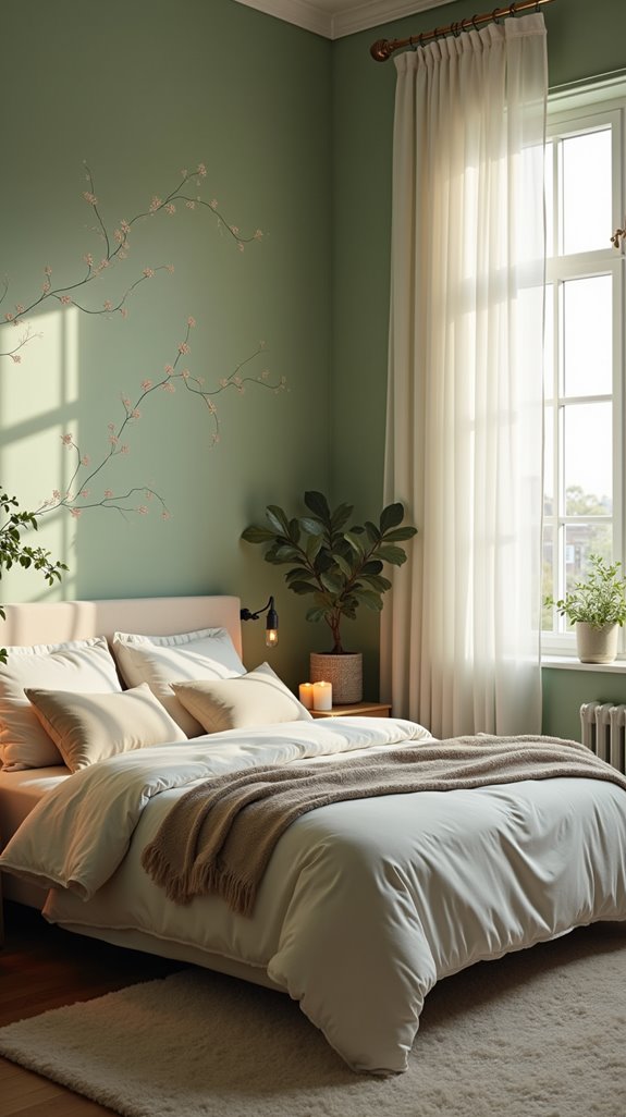 sage wall decals elegance