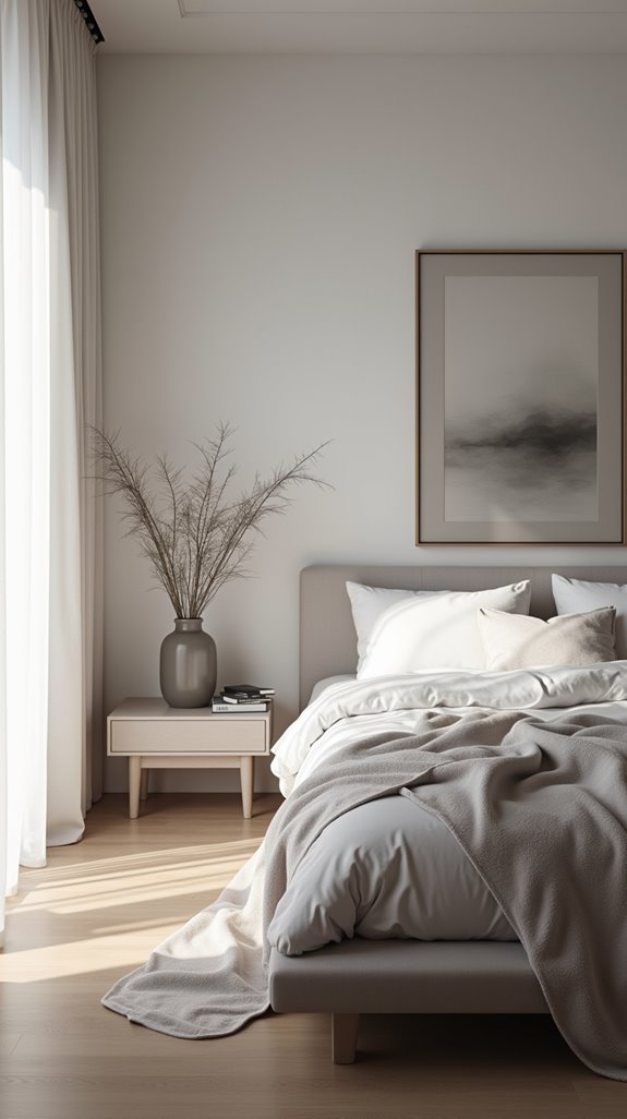 serene ash gray retreat