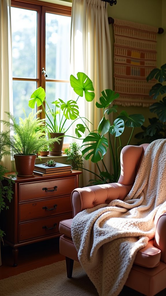 serene bedroom greenery ideas