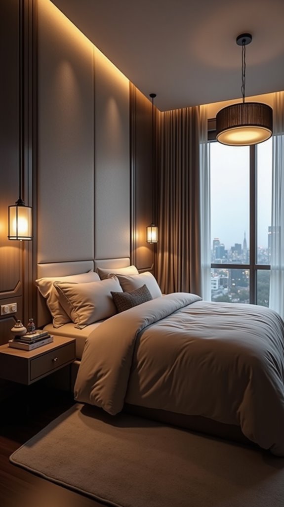 serene bedroom lighting options