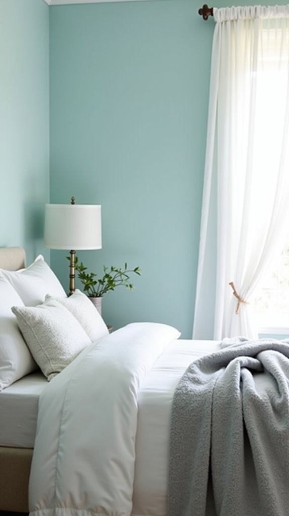 serene blue and white retreat