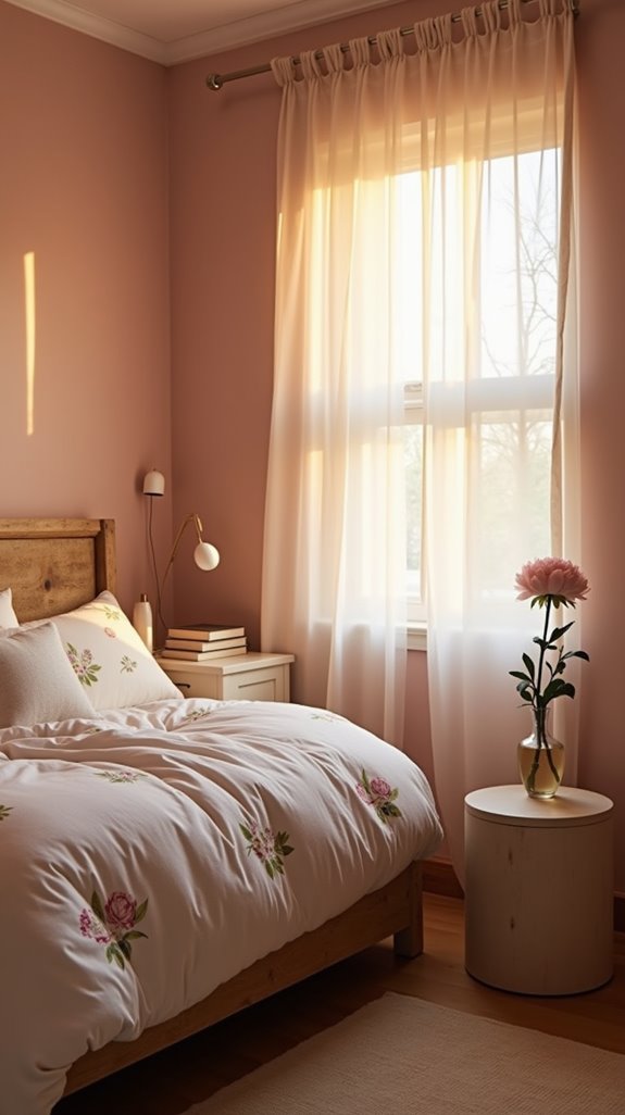 serene cozy blush pink