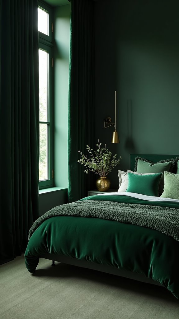 serene dark green sanctuary