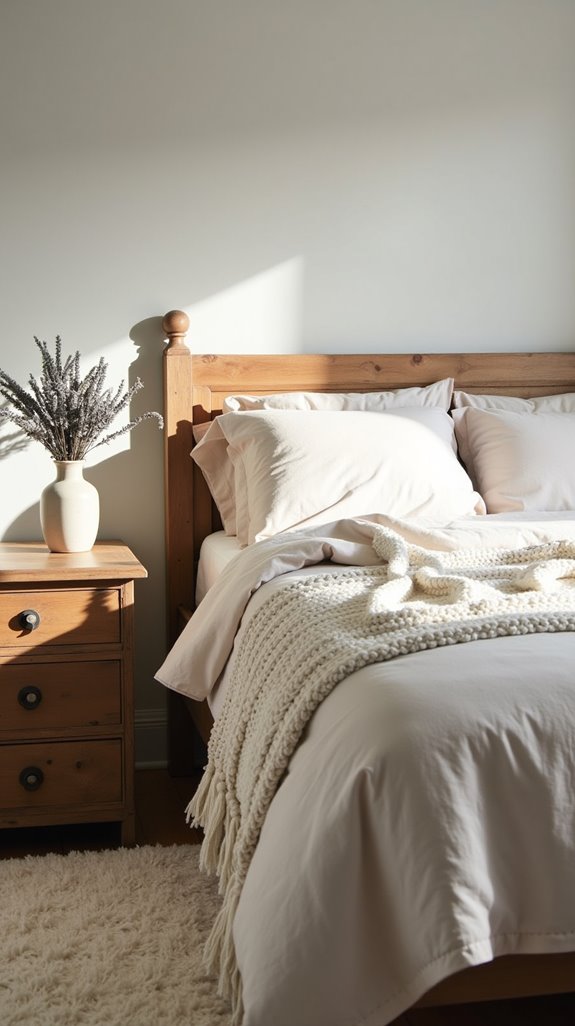 serene farmhouse bedroom palettes