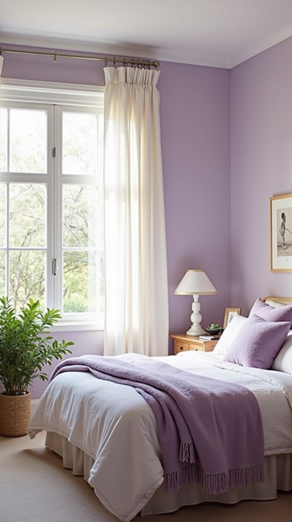 serene lavender bedroom sanctuary