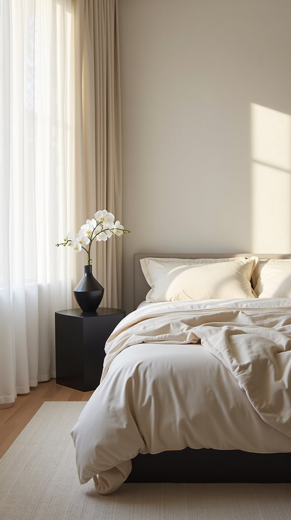 serene minimalist bedroom accessories