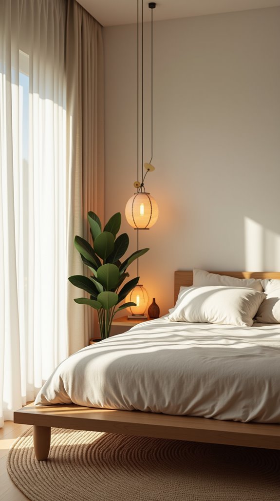 serene minimalist bedroom retreat