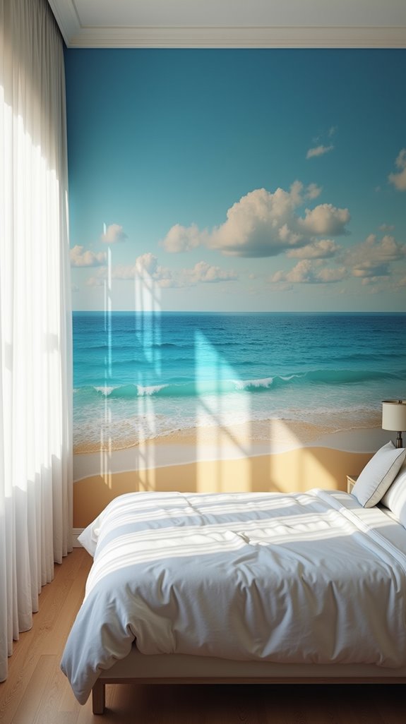 serene ocean mural tranquility