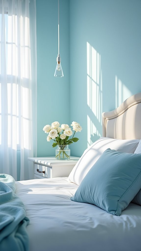 serene soft sky blue retreat