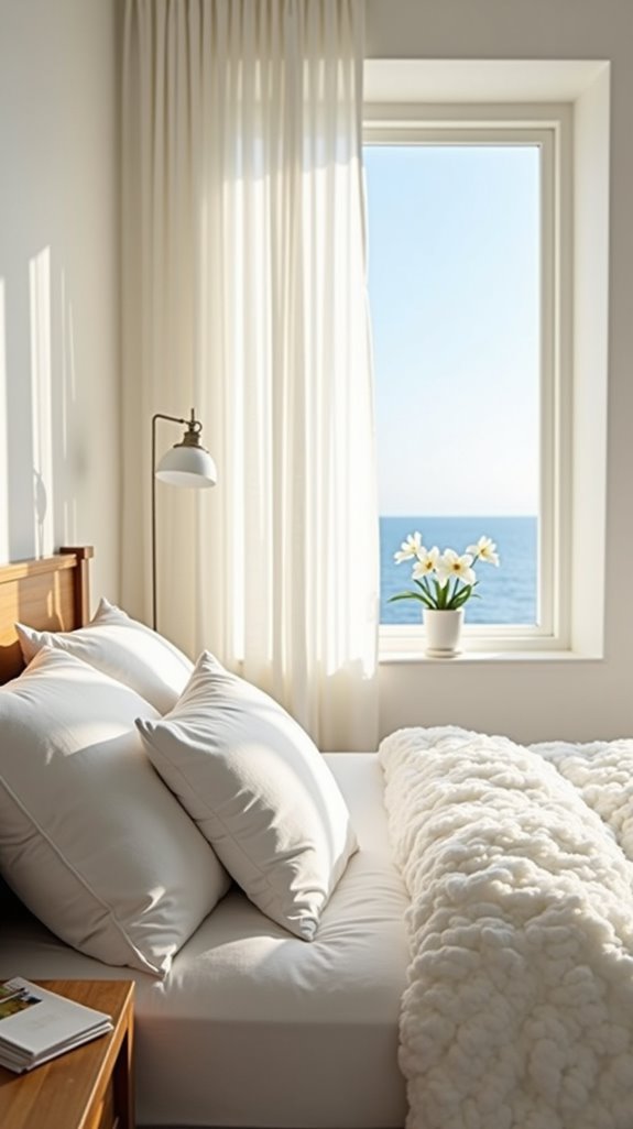 serene white bedroom sanctuary