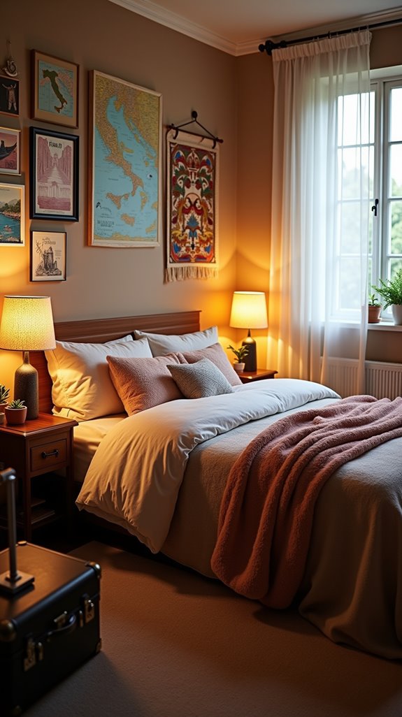 showcase travel souvenirs creatively