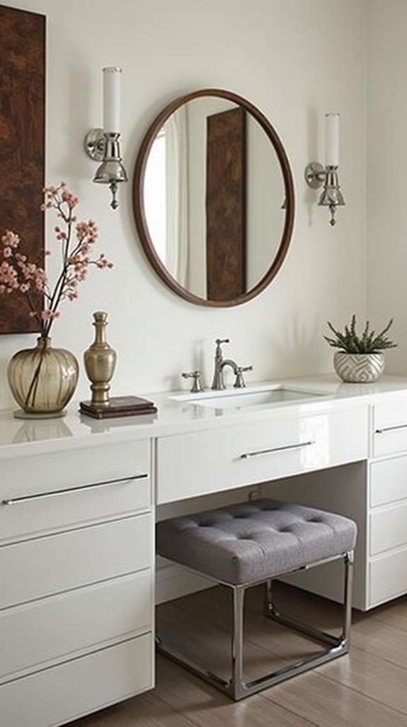 sleek contemporary vanity designs