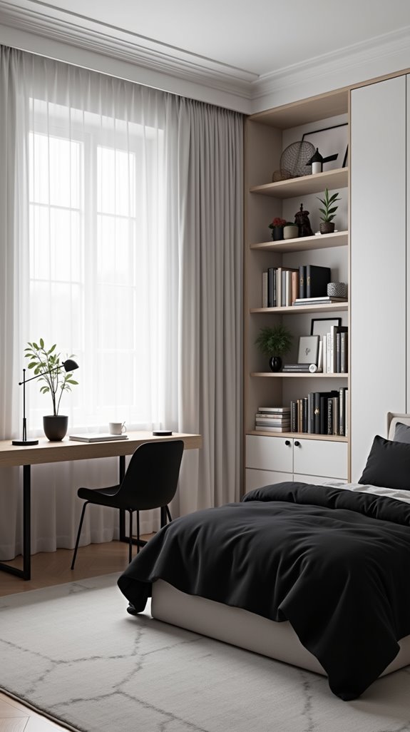 sleek serene monochrome elegance