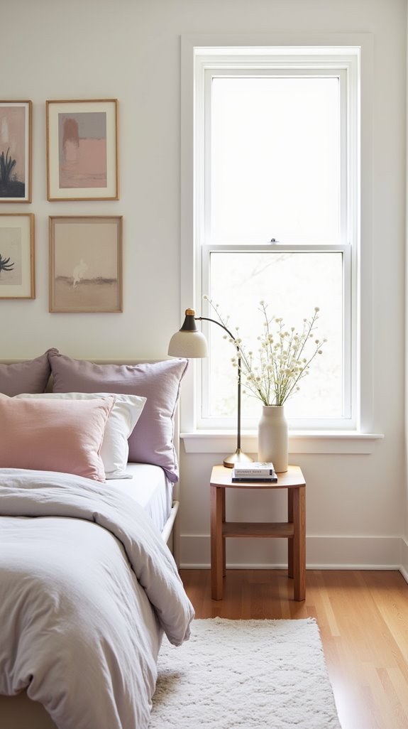 soft pastel bedroom accents
