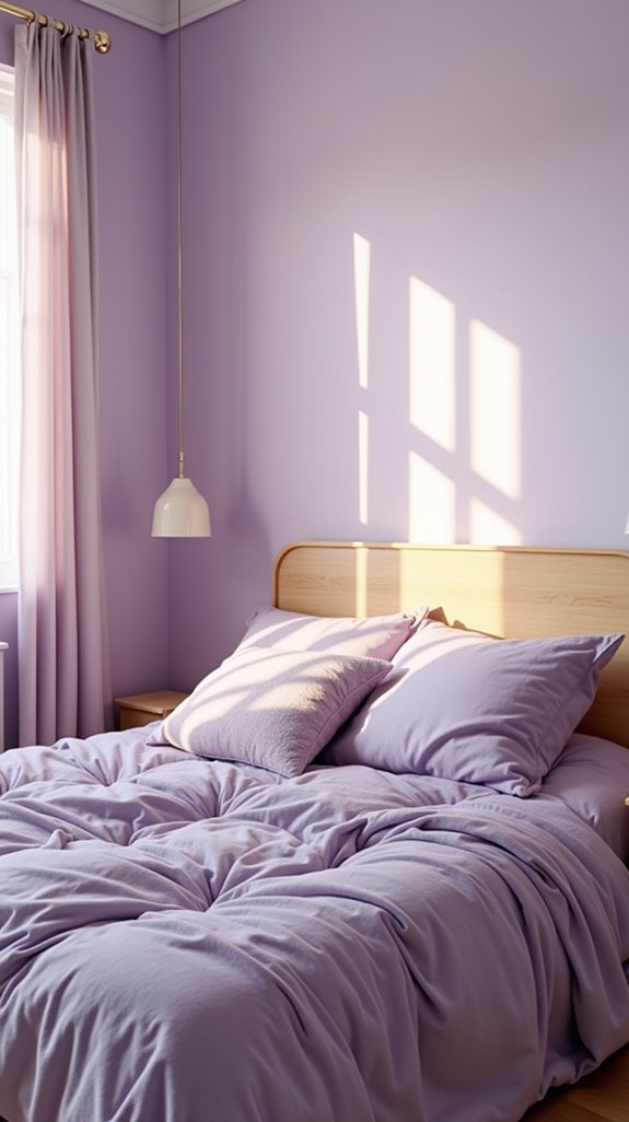soothing lavender bedroom ambiance