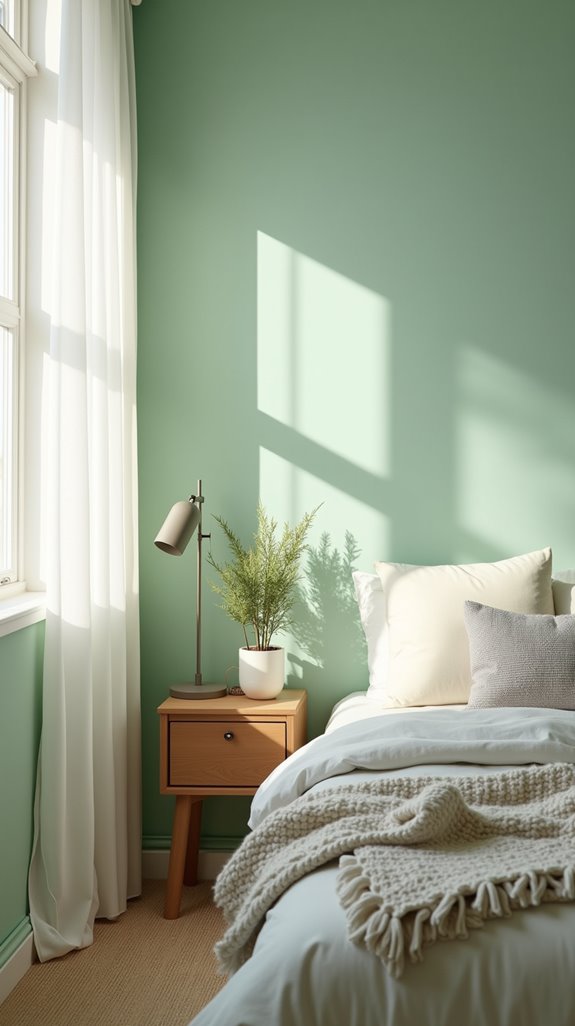 soothing mint green serenity