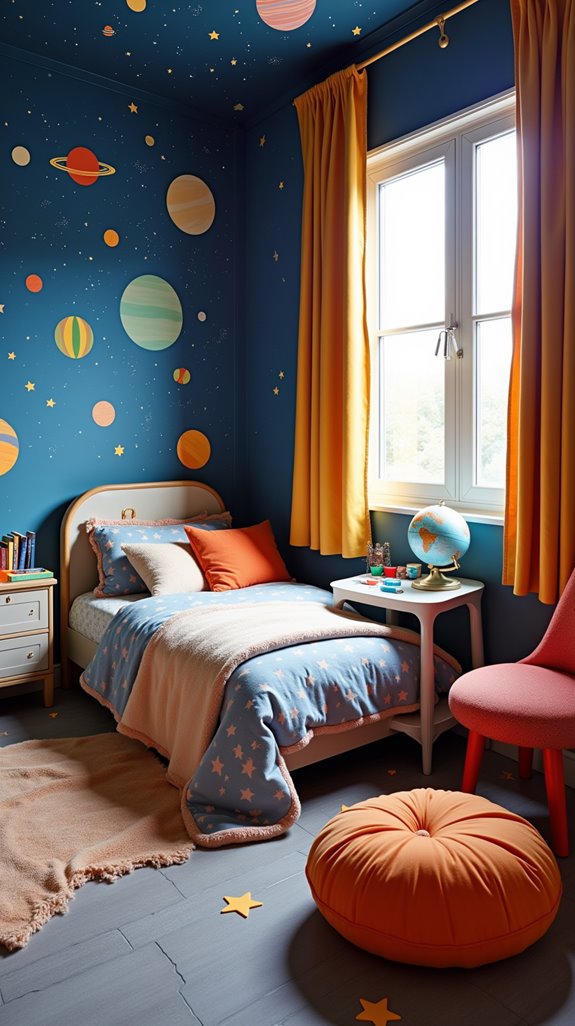 space themed bedroom inspiration
