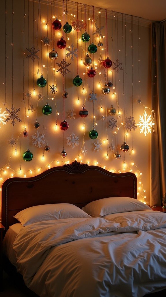 sparkling holiday wall decor