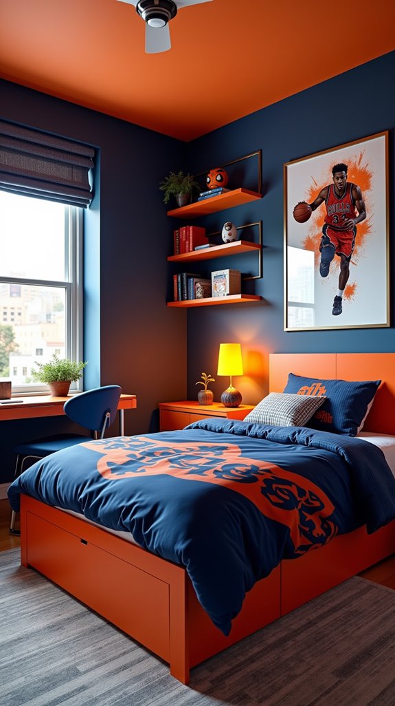 sports themed bedroom transformation