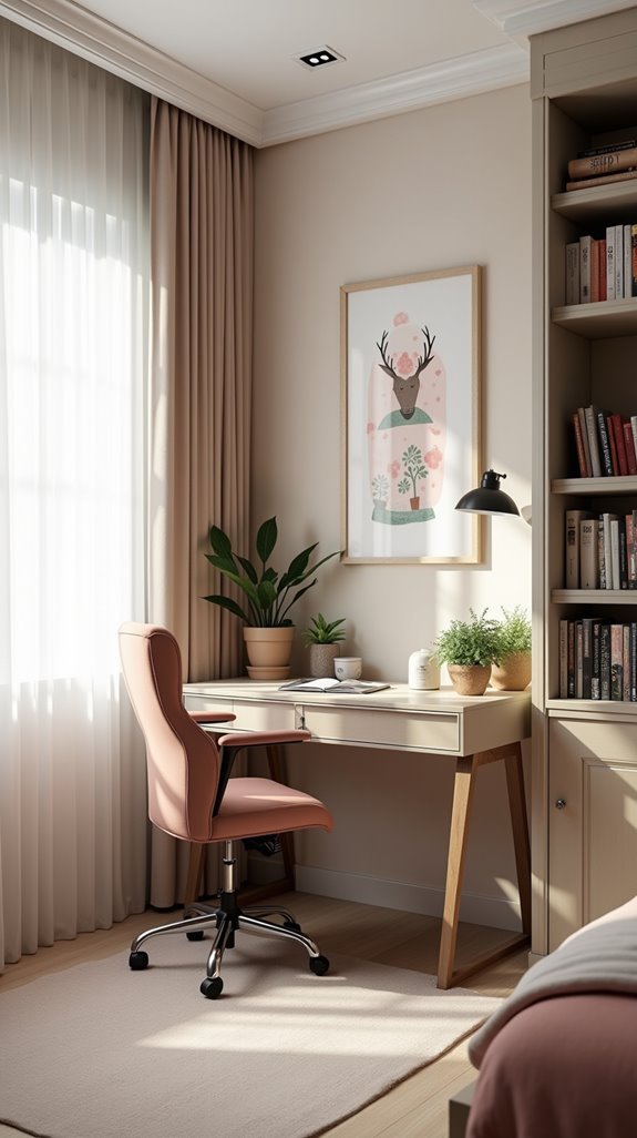 stylish and functional study space
