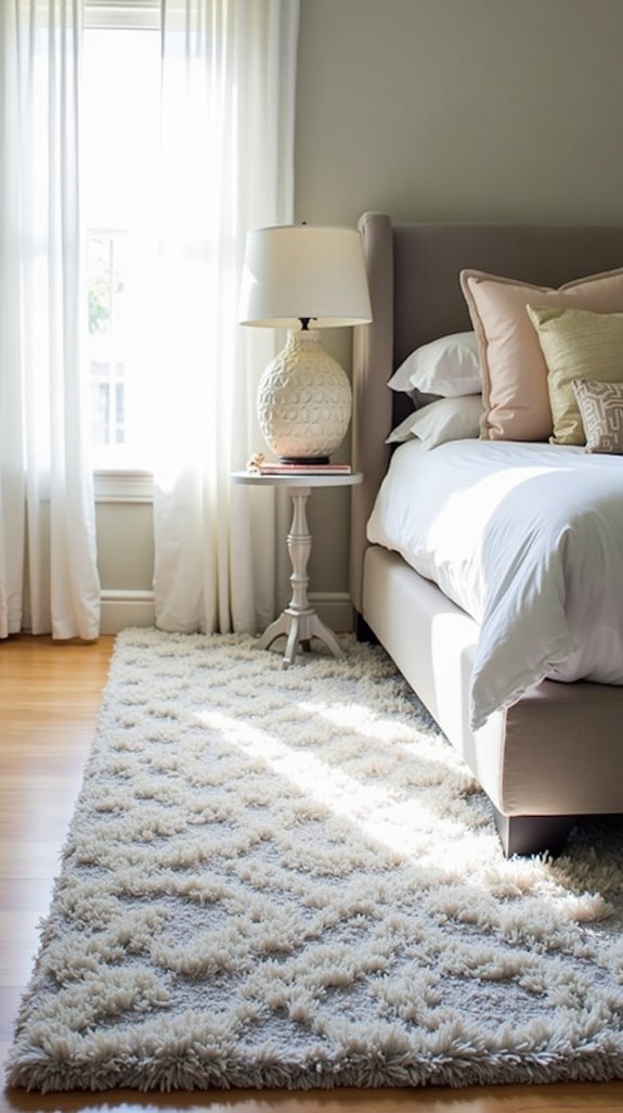stylish cozy bedroom rugs