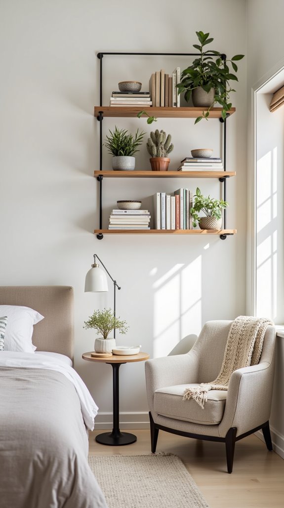 stylish functional bedroom storage