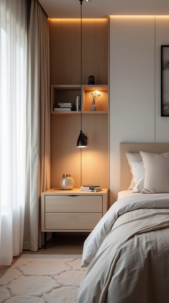 stylish functional bedside tables