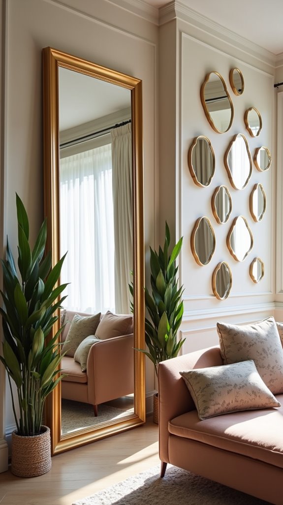 stylish functional mirror divider