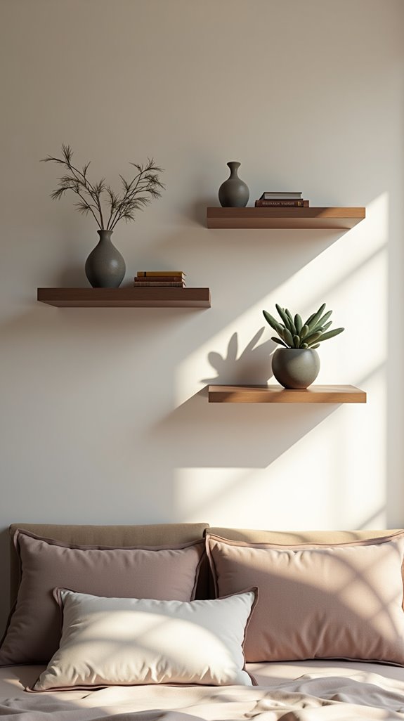 stylish functional wall shelves