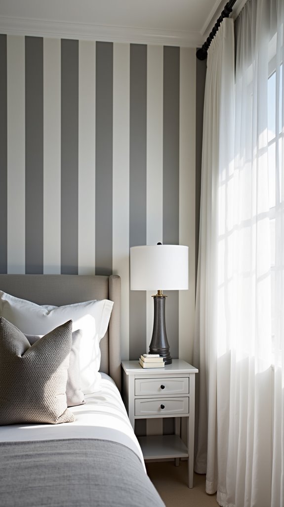 stylish grey and white wallpaper