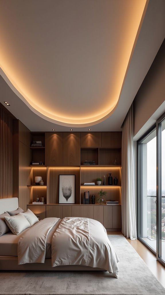 stylish integrated shelving solutions