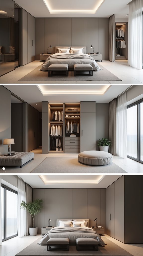 stylish open closet design