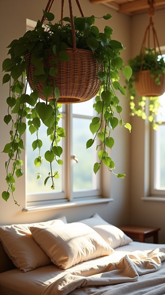 stylish rattan planter decor