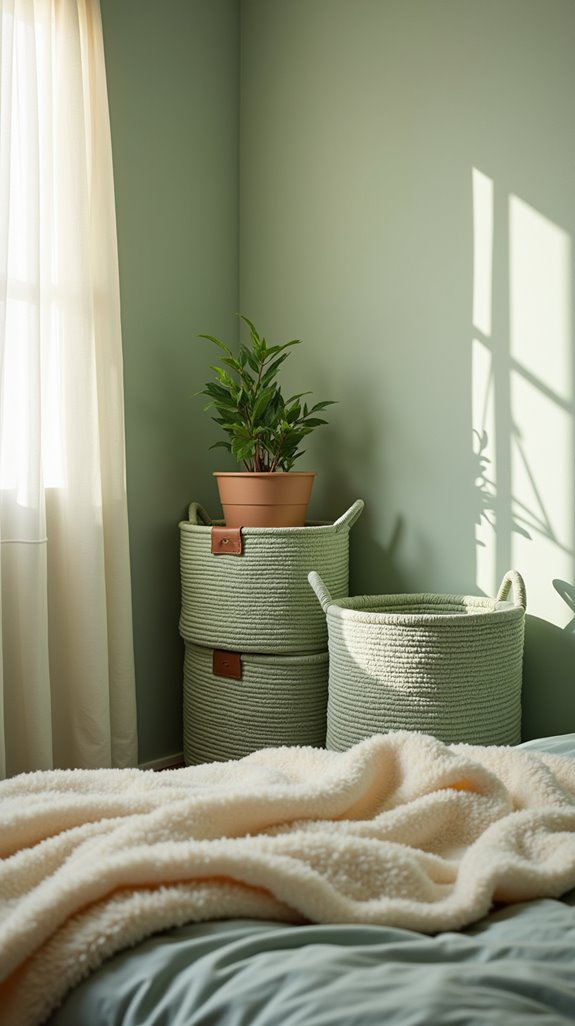 stylish sage green organization