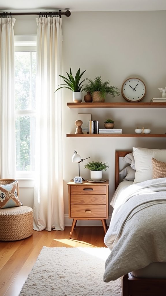 stylish space saving floating shelves