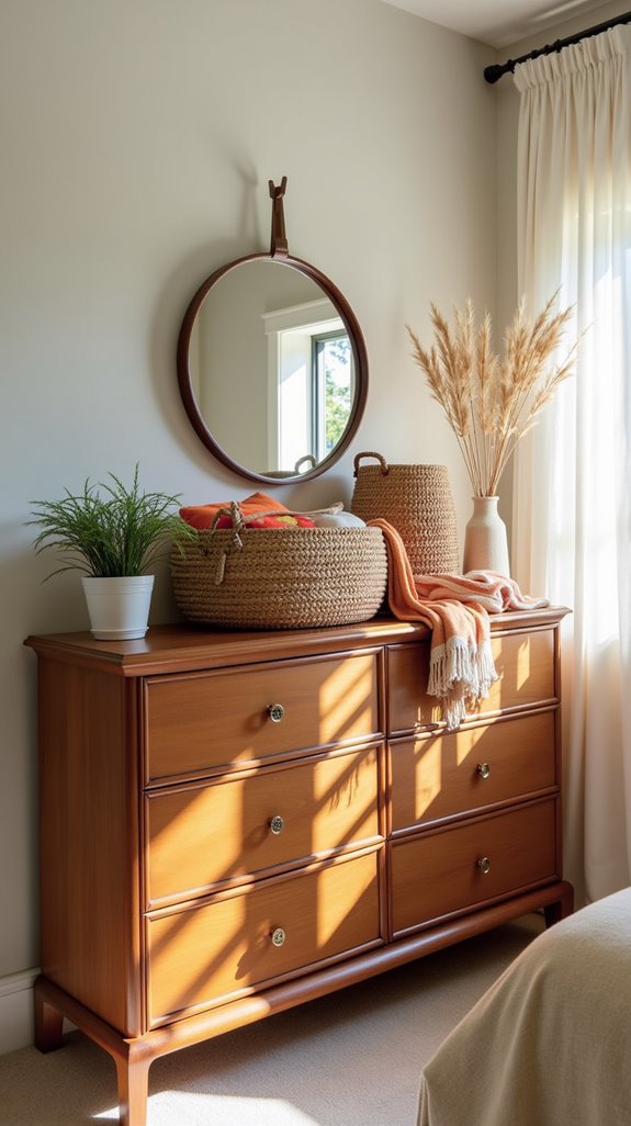 stylish storage with woven baskets