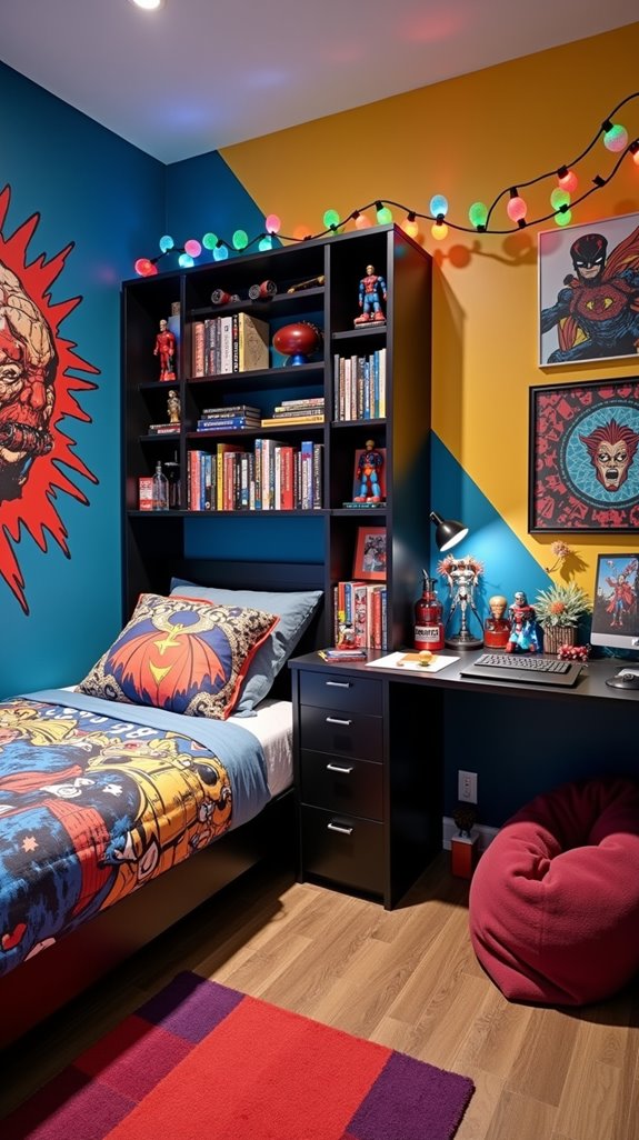 superhero themed bedroom transformation