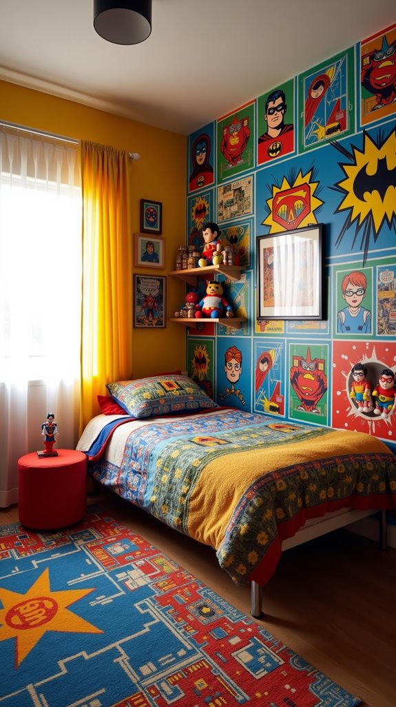superhero themed bedroom transformation