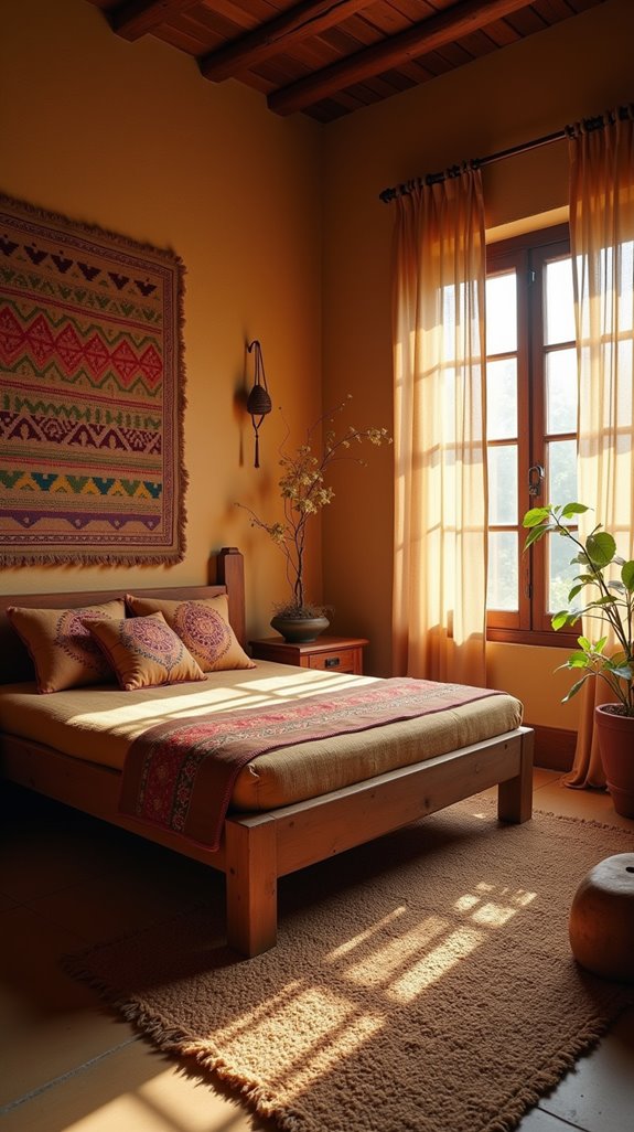 sustainable jute bedroom decor