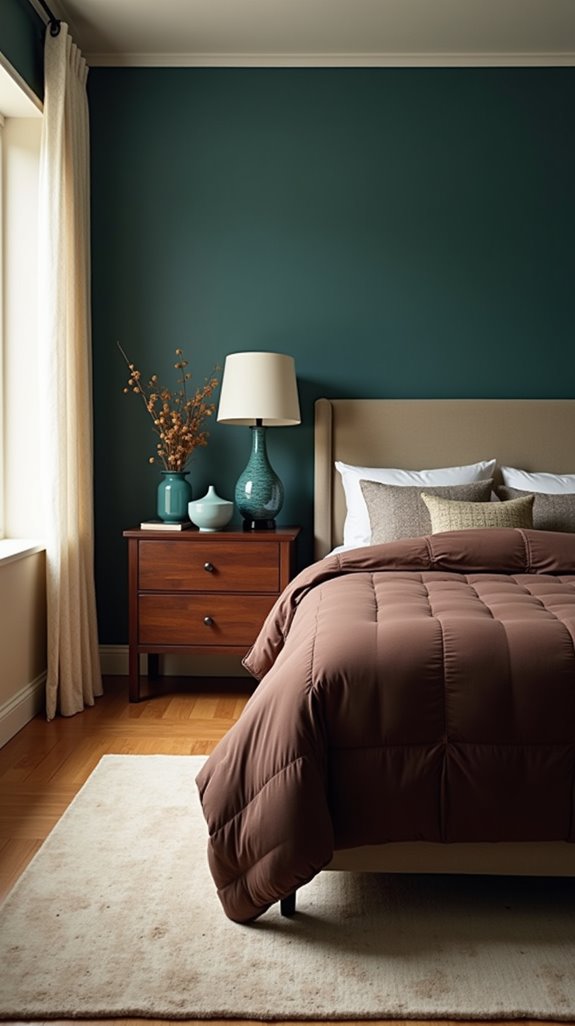 teal and brown harmony