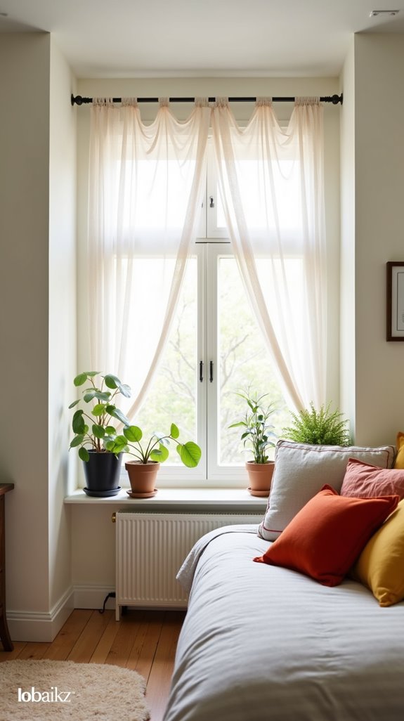 temporary curtain hanging solution