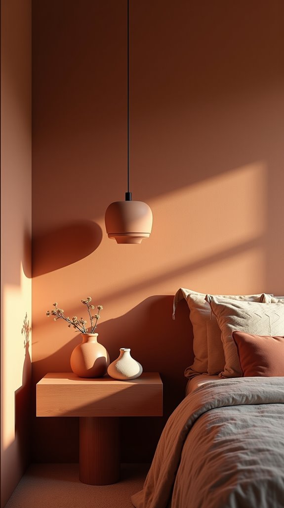 terracotta lighting elevates ambiance