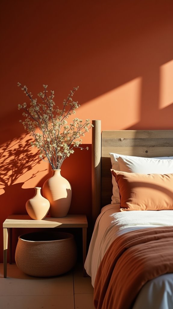 terracotta wall bedroom tips