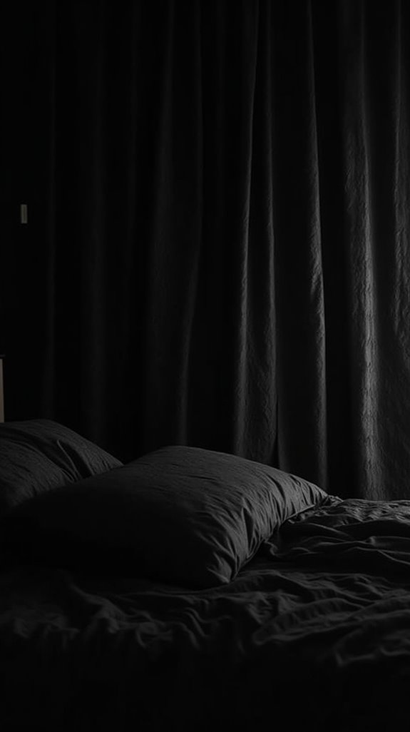 textured black curtain elegance