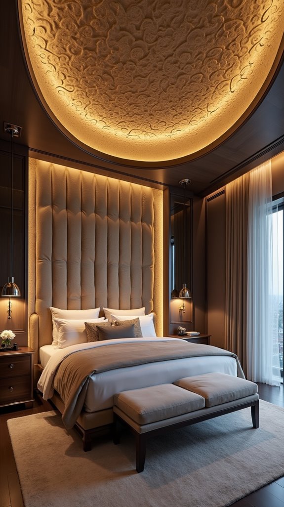 textured panels enhance dimension