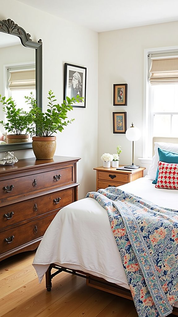 thrift store bedroom treasures