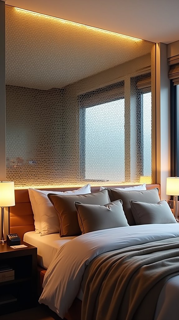 tiled mirror backsplash ideas