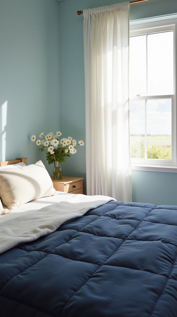 tranquil retreat in blue