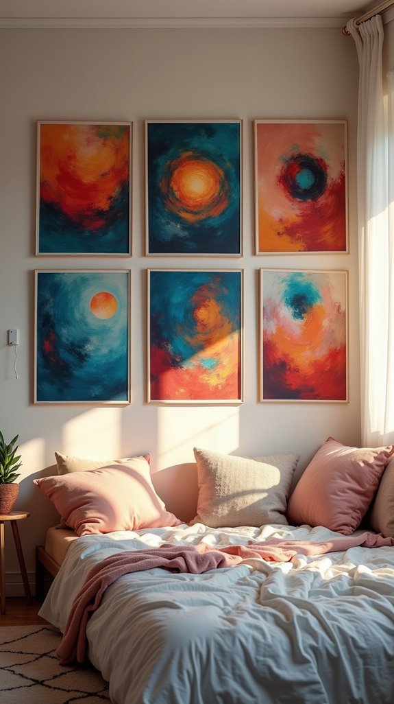 transform bedroom with art