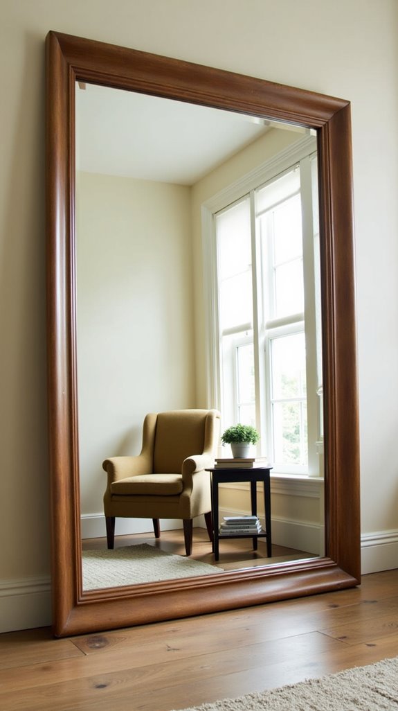 transform nook with mirrors